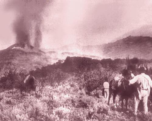 Erupcion del Chinyero en Tenerife