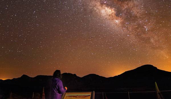 Observacion de estrellas en el Teide