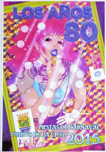 Cartel del carnaval 2015 en Puerto de la Cruz
