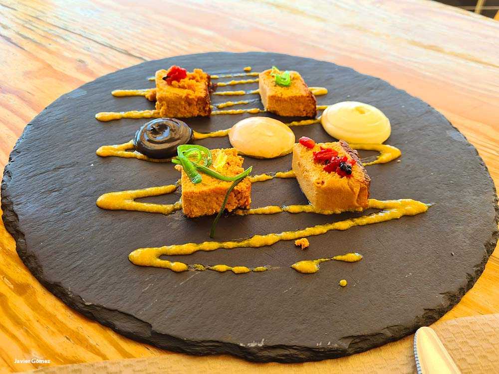 Pastel cabracho en Taberna Iruña