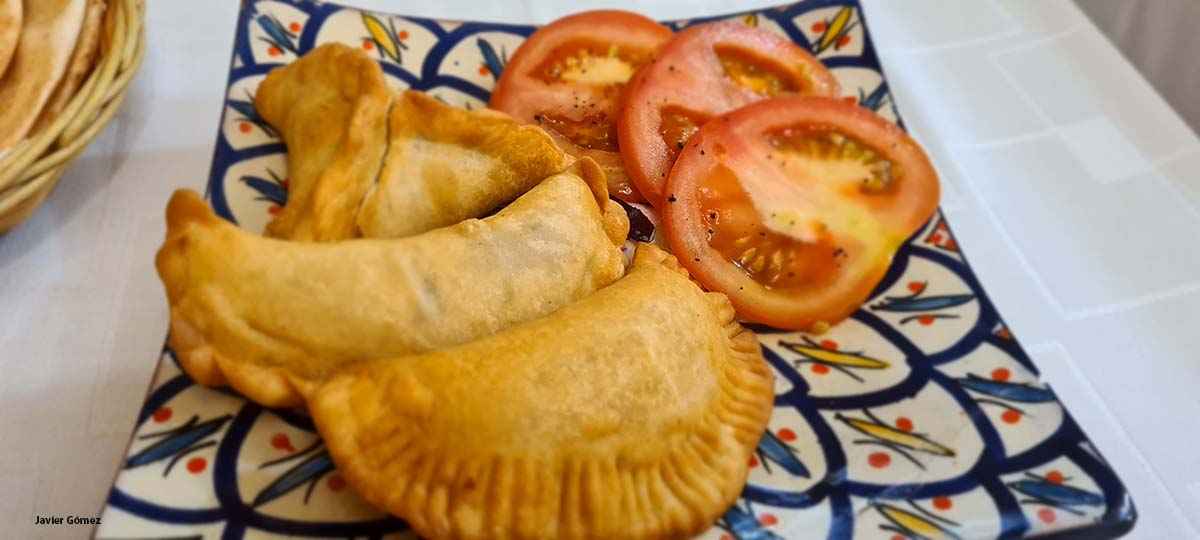 Empanadillas en el Anticuario Libanés