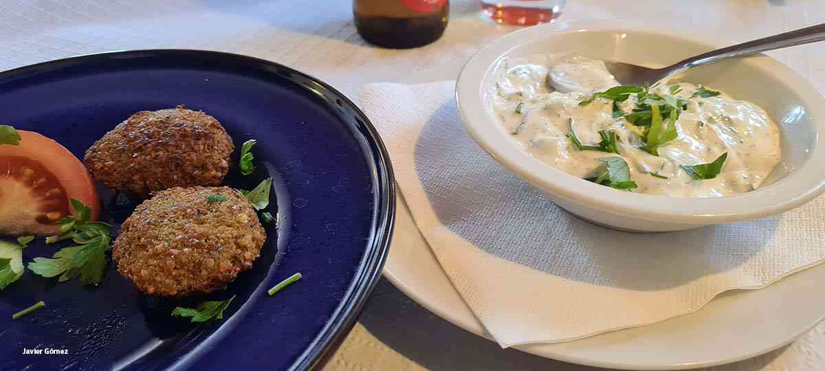 Entrantes en restaurante Safran