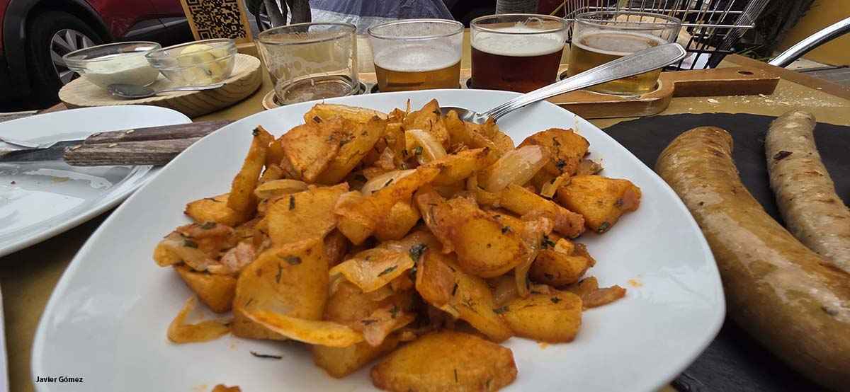 Papas salteadas en Tacoa