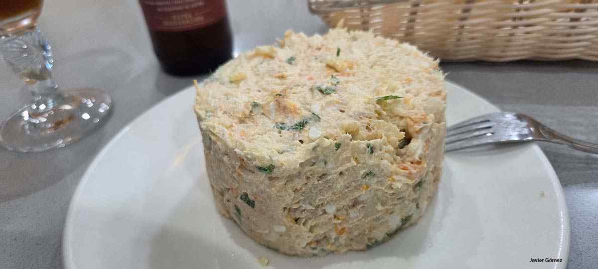 Tapa de ensaladilla rusa en el Bohío