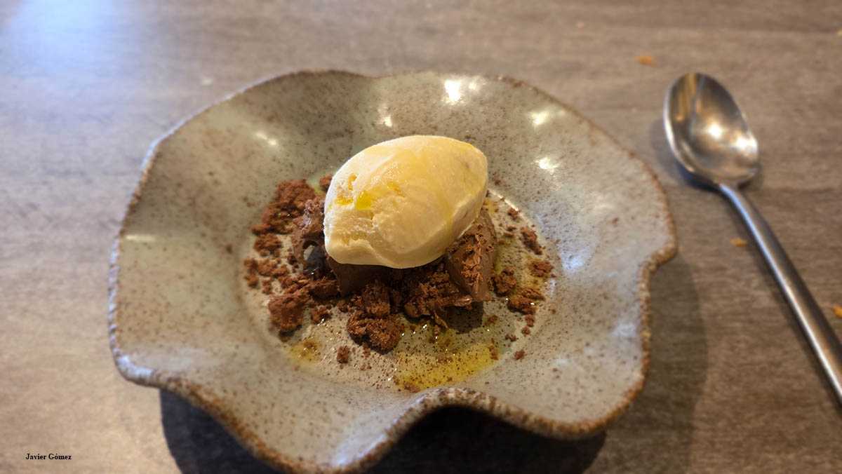 Cremoso de chocolate en Tasca Ihuey