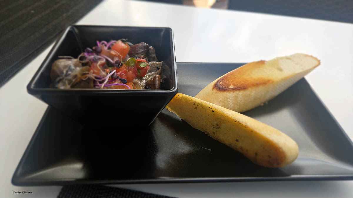 Champiñones cremosos en Restaurante Naranja en Costa Adeje