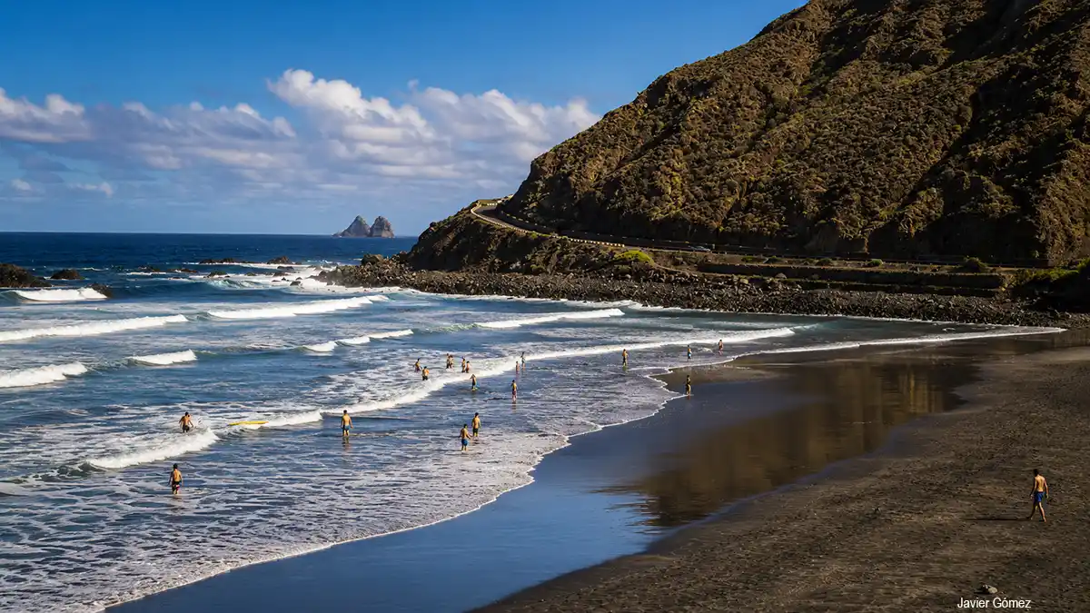 Playa de Taganana y Roque de las Bodegas Playa de Taganana y Roque de las Bodegas