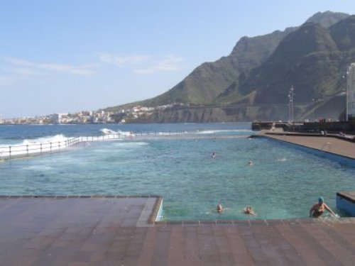 Piscinas naturales en la isla de Tenerife